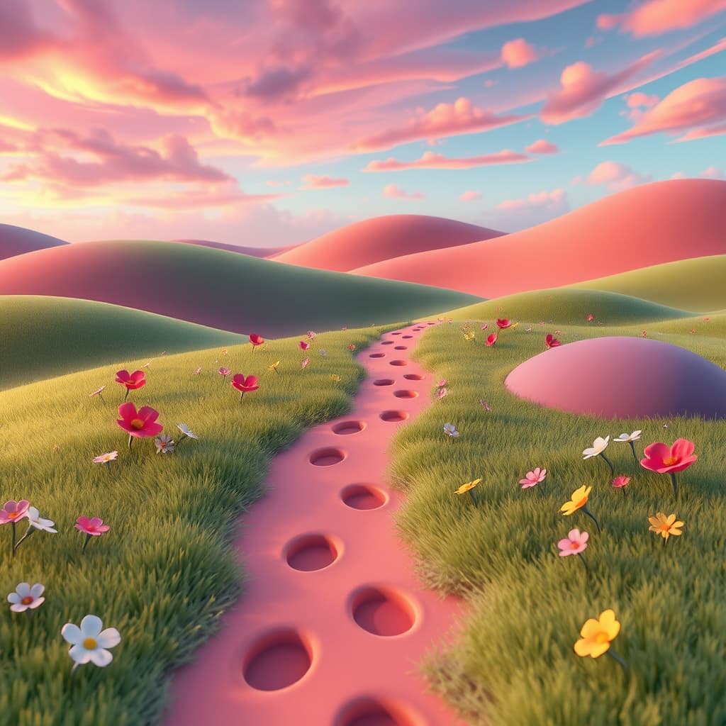 Minimalistische en schone 3D illustratie.