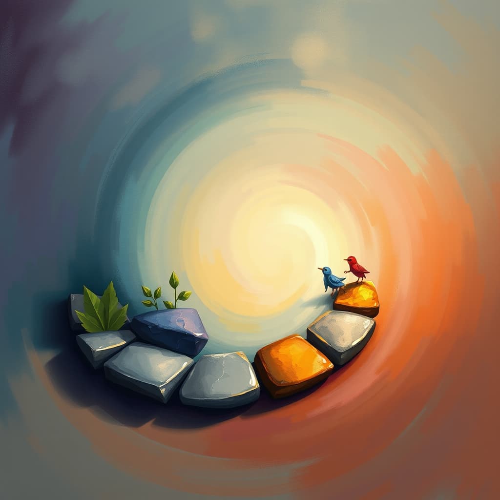 Artistieke kunst met diepe betekenis