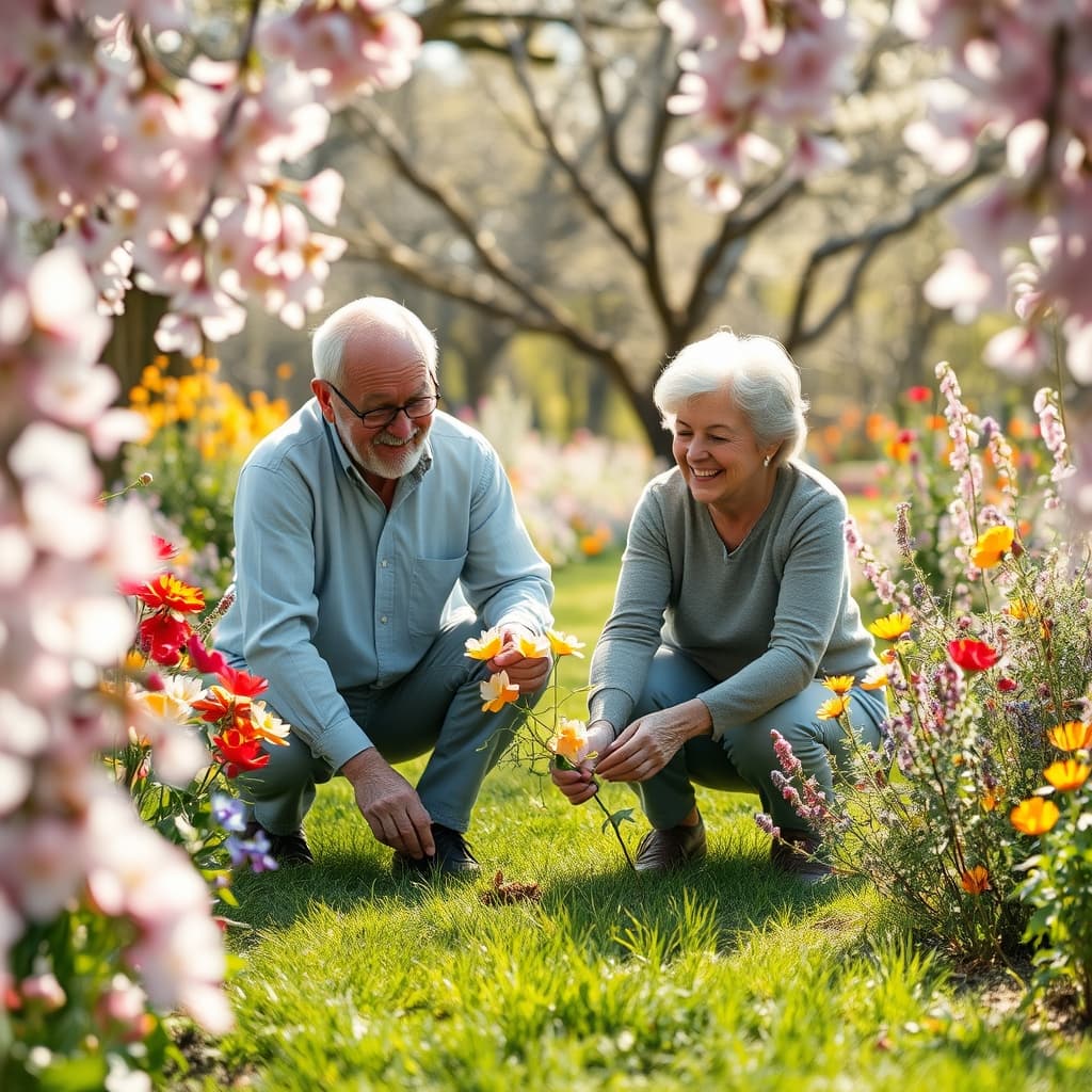 Bloemen kader kunst met lente en bloemrijke elementen