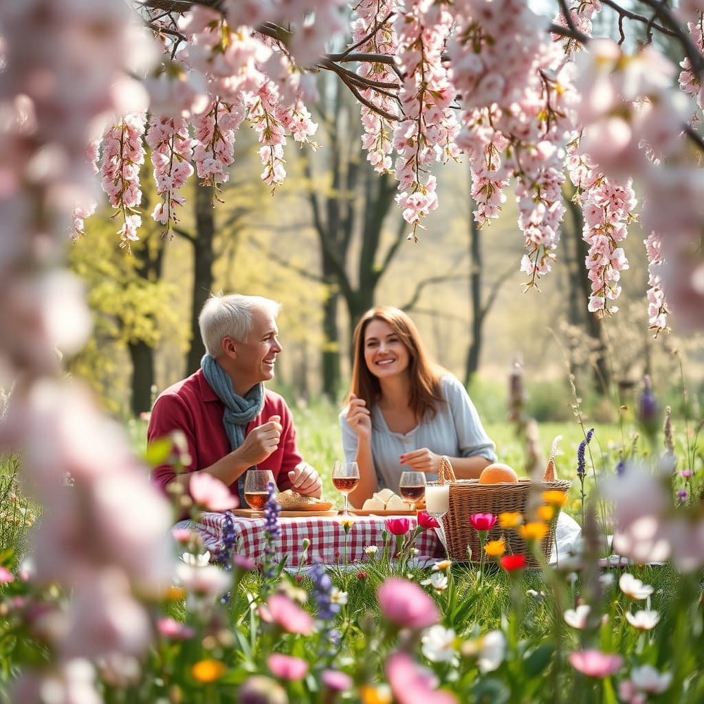 Bloemen kader stijl met lente en bloemrijke uitstraling
