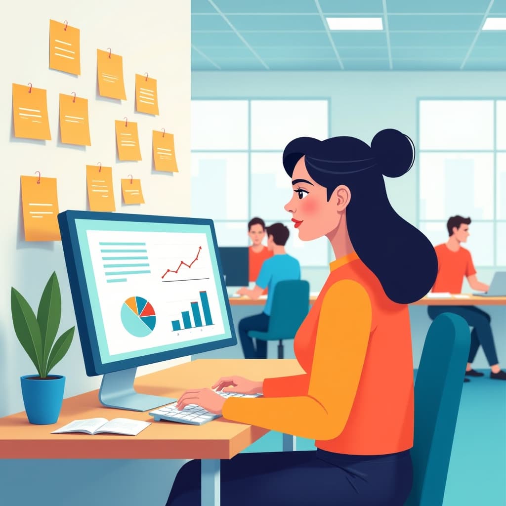 Abstracte digitale illustratie met geometrische vormen