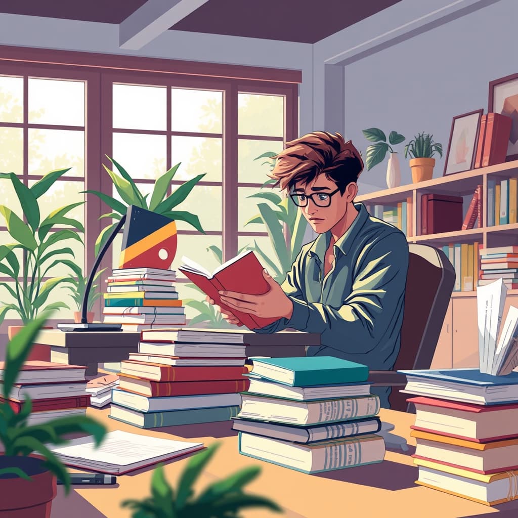 Abstracte digitale kunst met dynamische compositie