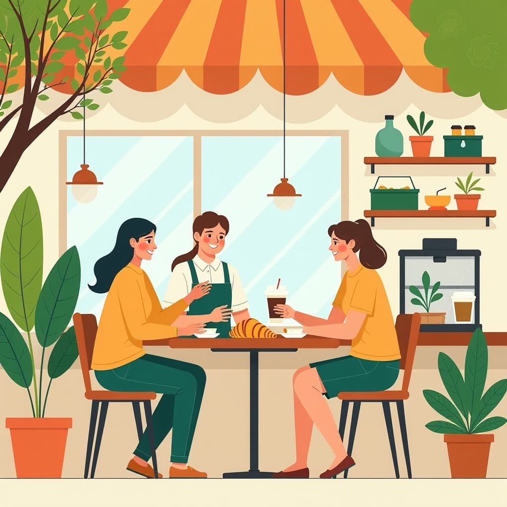 Lenteseizoen stijl met bloemen en groen elementen