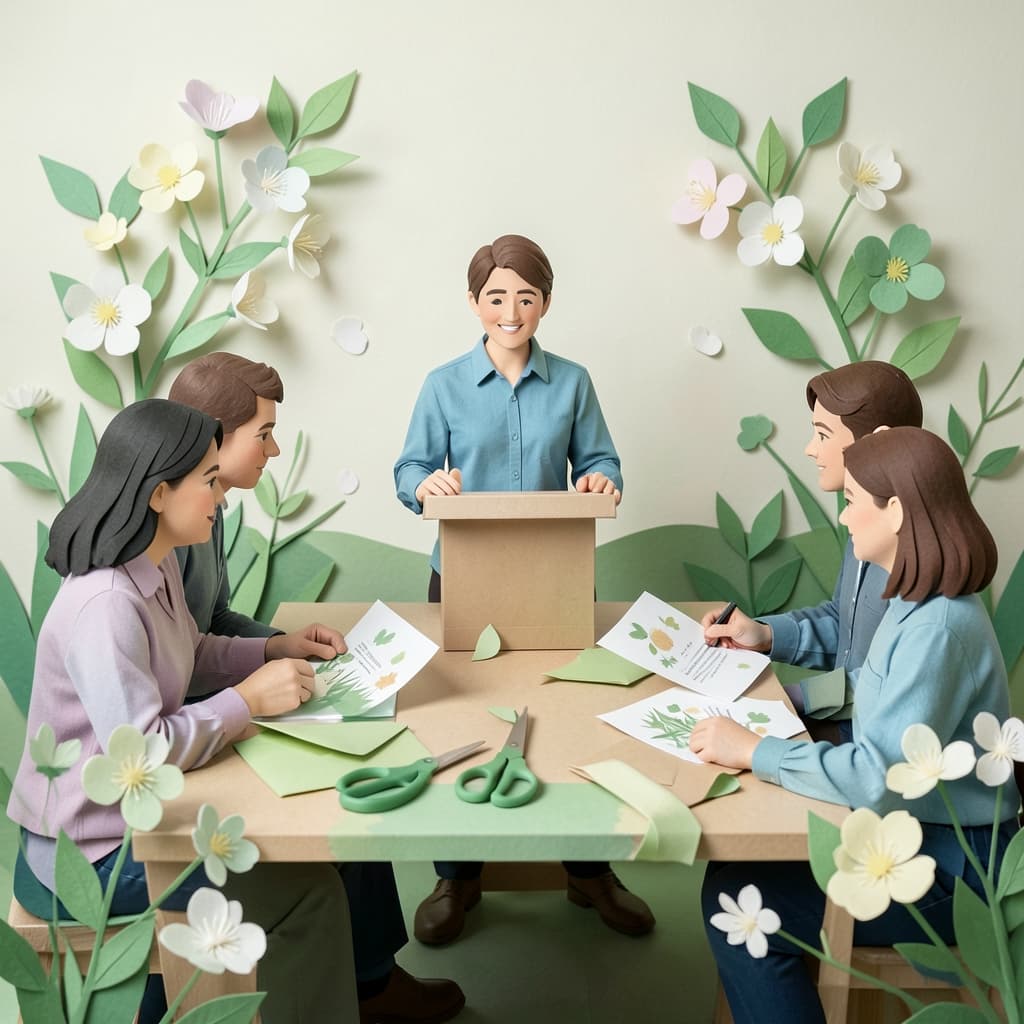 Papieren bloei kunst voor coaching en kennisproducten