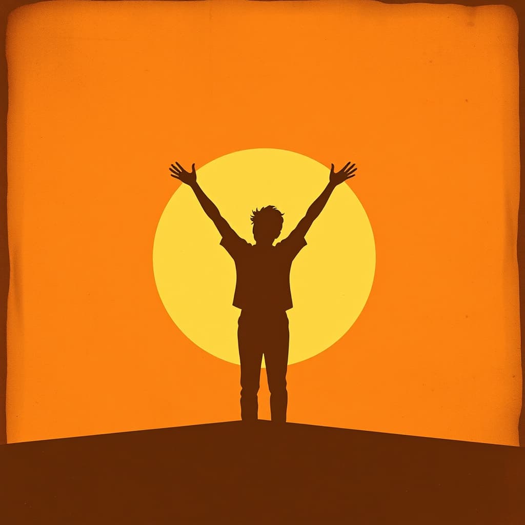 Nostalgische retro design met warme tinten