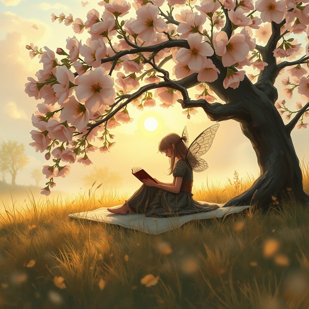 Magische herfstkleuren met sprookjesachtige elementen