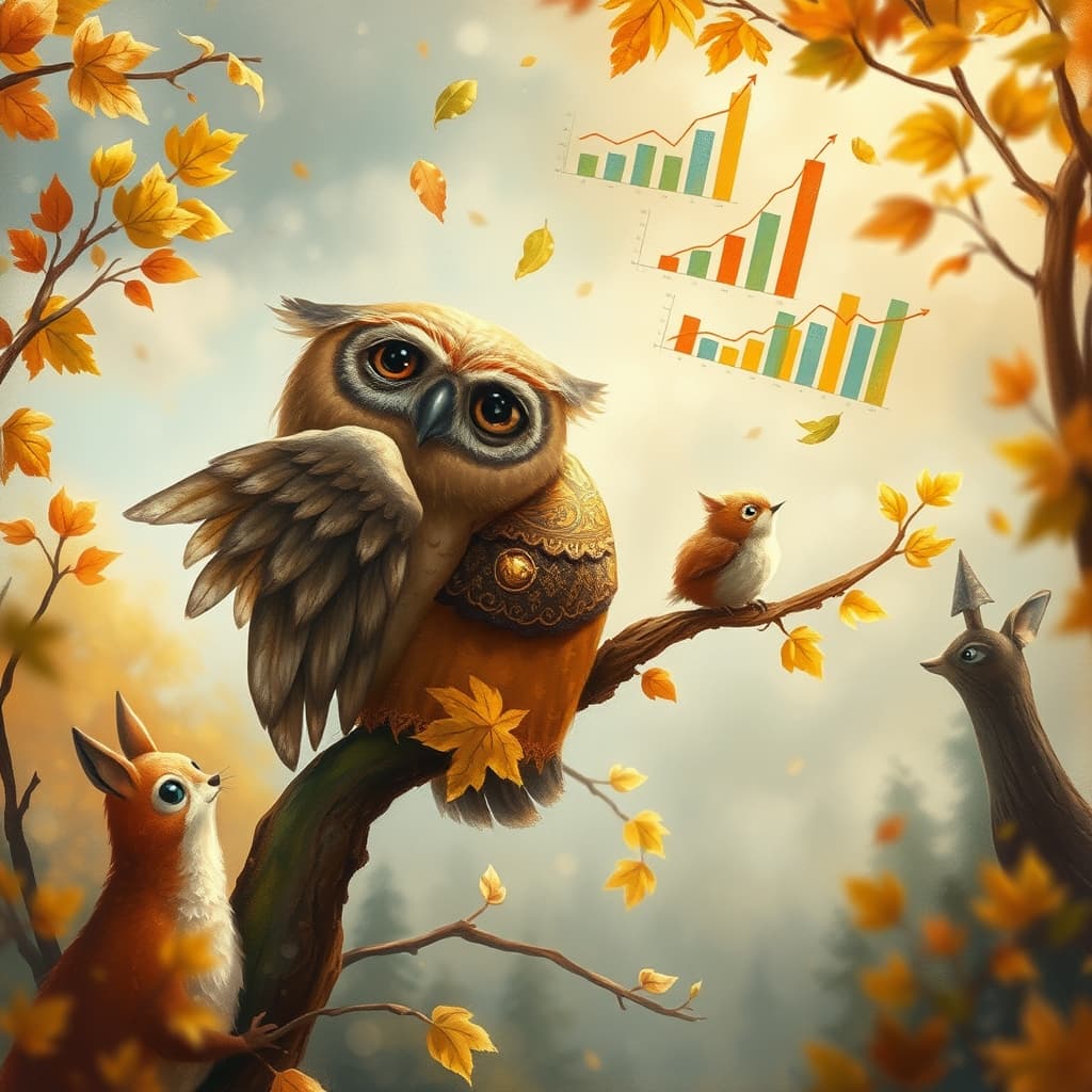 Sprookjesachtige herfstnatuur met mystieke kleuren