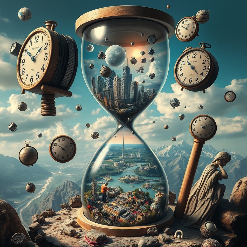 Droomachtige surrealistische stijl met levendige kleuren