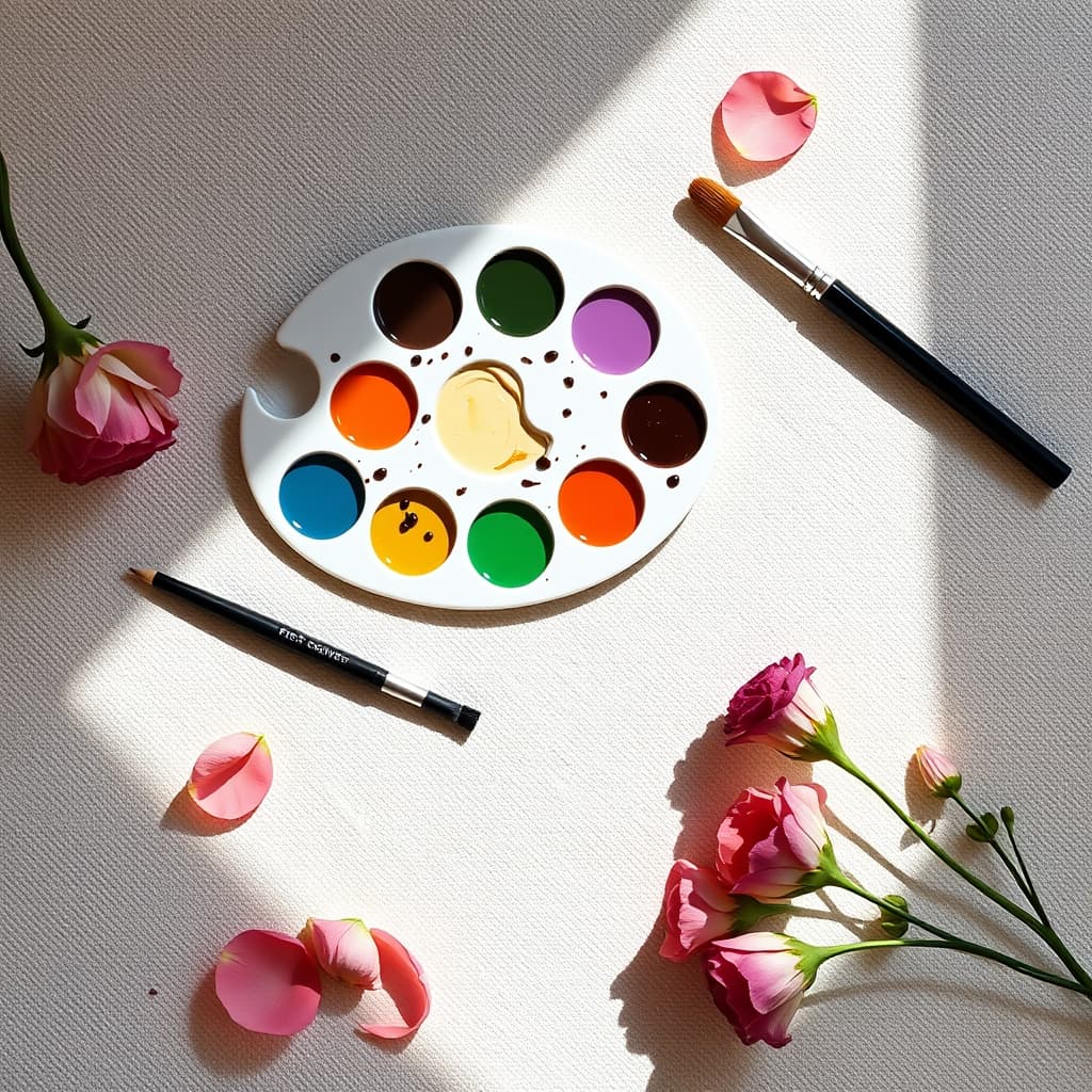 Vogelperspectief stijl met unieke compositie