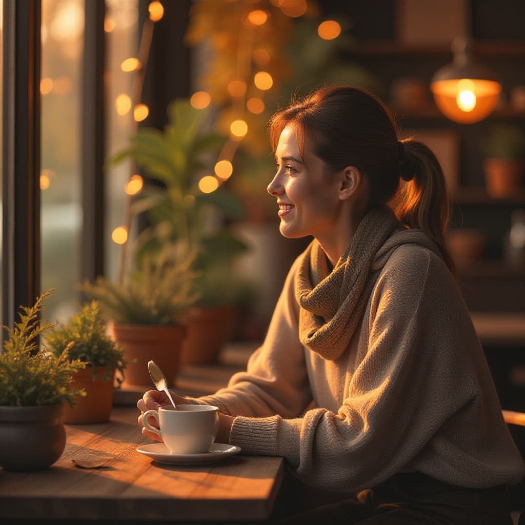 Gezellige herfstnatuur met warme tinten