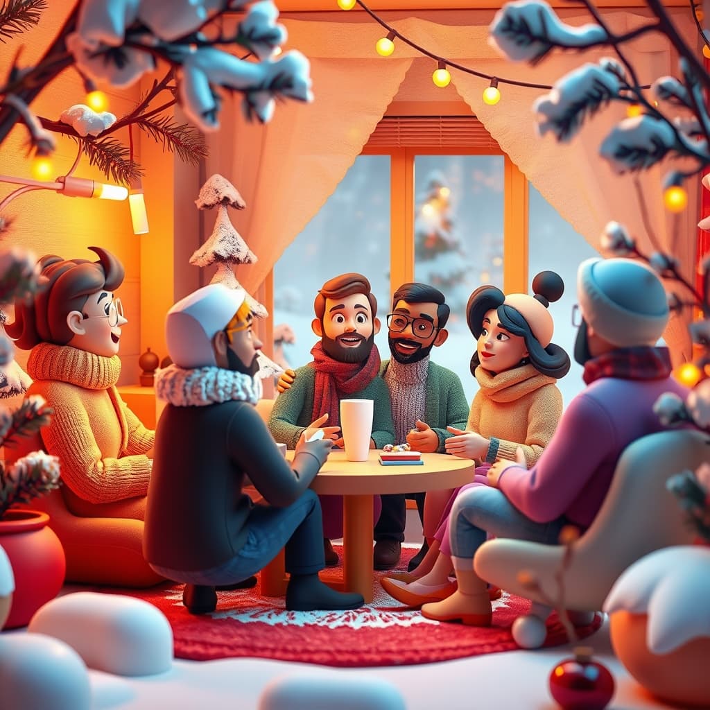 Winterse stijl met koude elementen