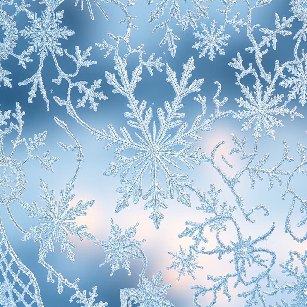 Kristallijne winter stijl met ijs elementen