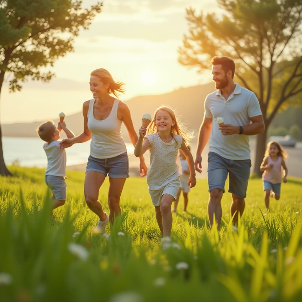 Zomer kunst met warme en levendige compositie