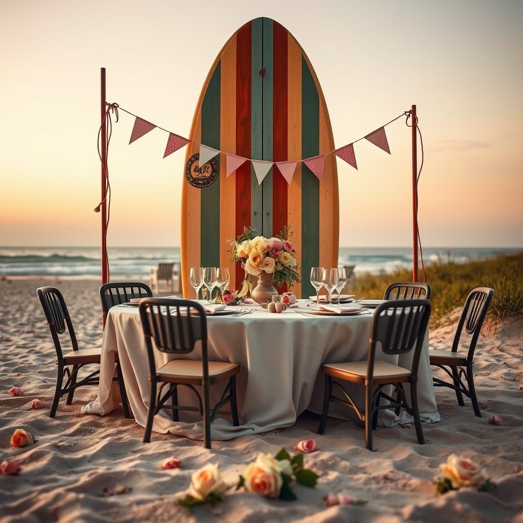 Zomerse stijl met warme en levendige compositie