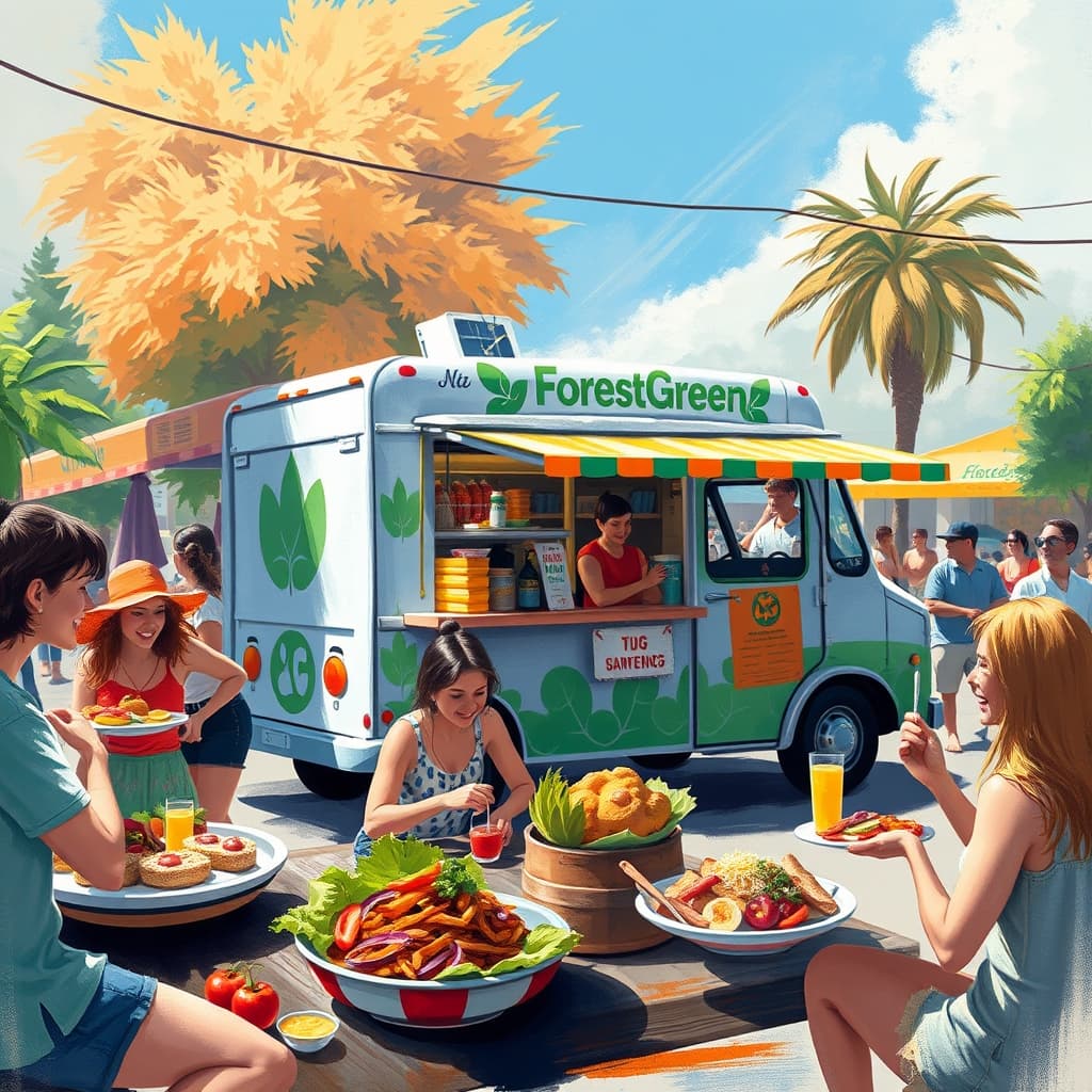 Zomerse stijl met warme en levendige compositie