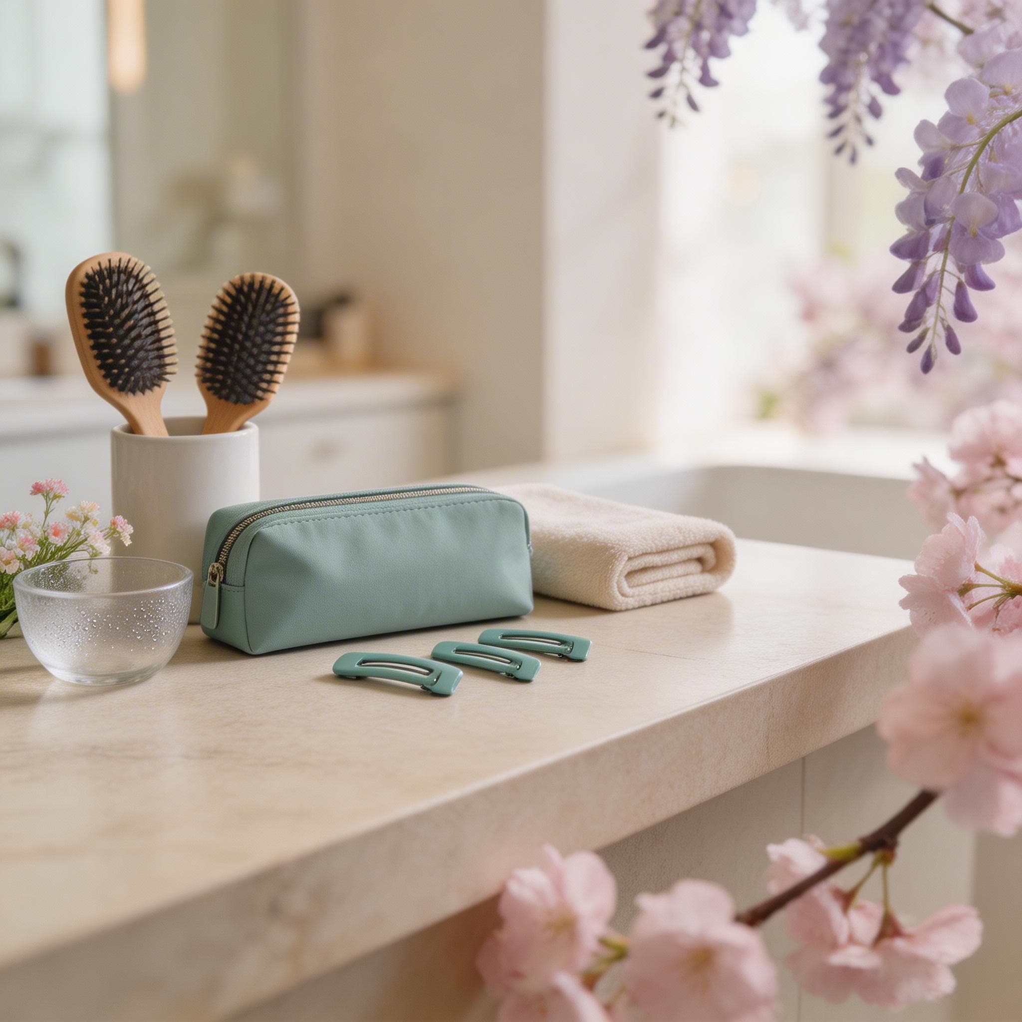 Gemaakt met de lente stijl Bloemen kader 2026, een voorjaarscampagne met florale rand en merkpresentatie.