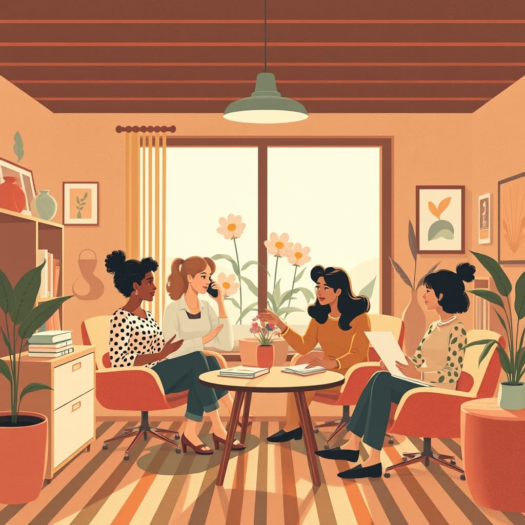 Lente kunst met bloemen en groen compositie