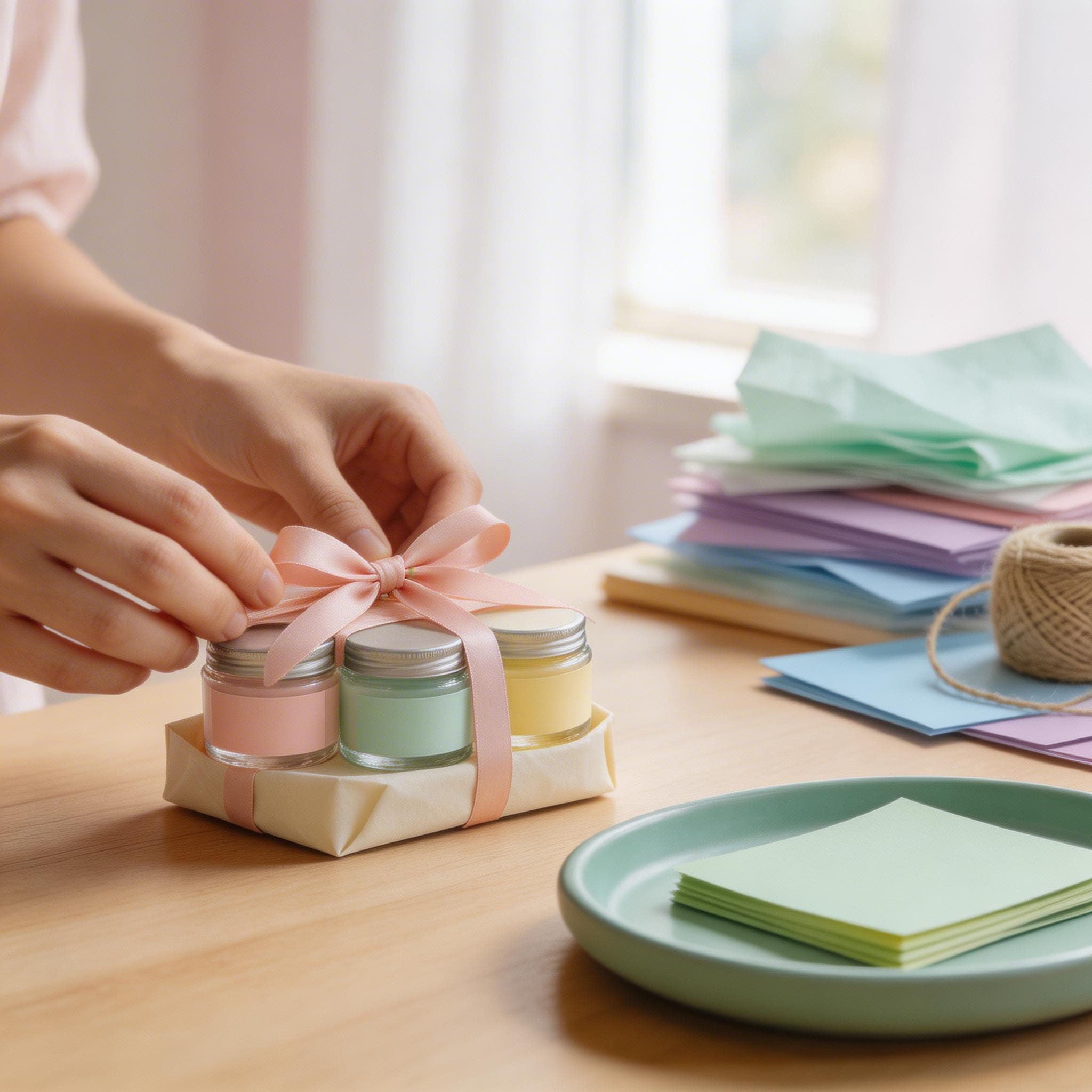 Gemaakt met de lente stijl Pastel 2026, een zachte merkopstelling met lichte voorjaarskleuren.