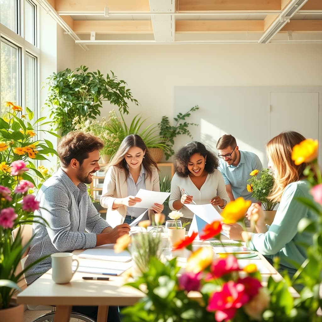 Spring-levend kunst met energieke uitstraling