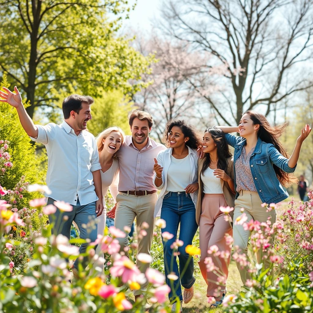 Spring-levend kunst met energieke compositie