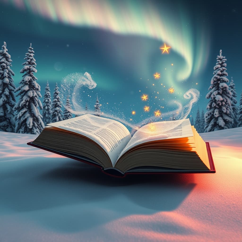 Winterse stijl met koude compositie