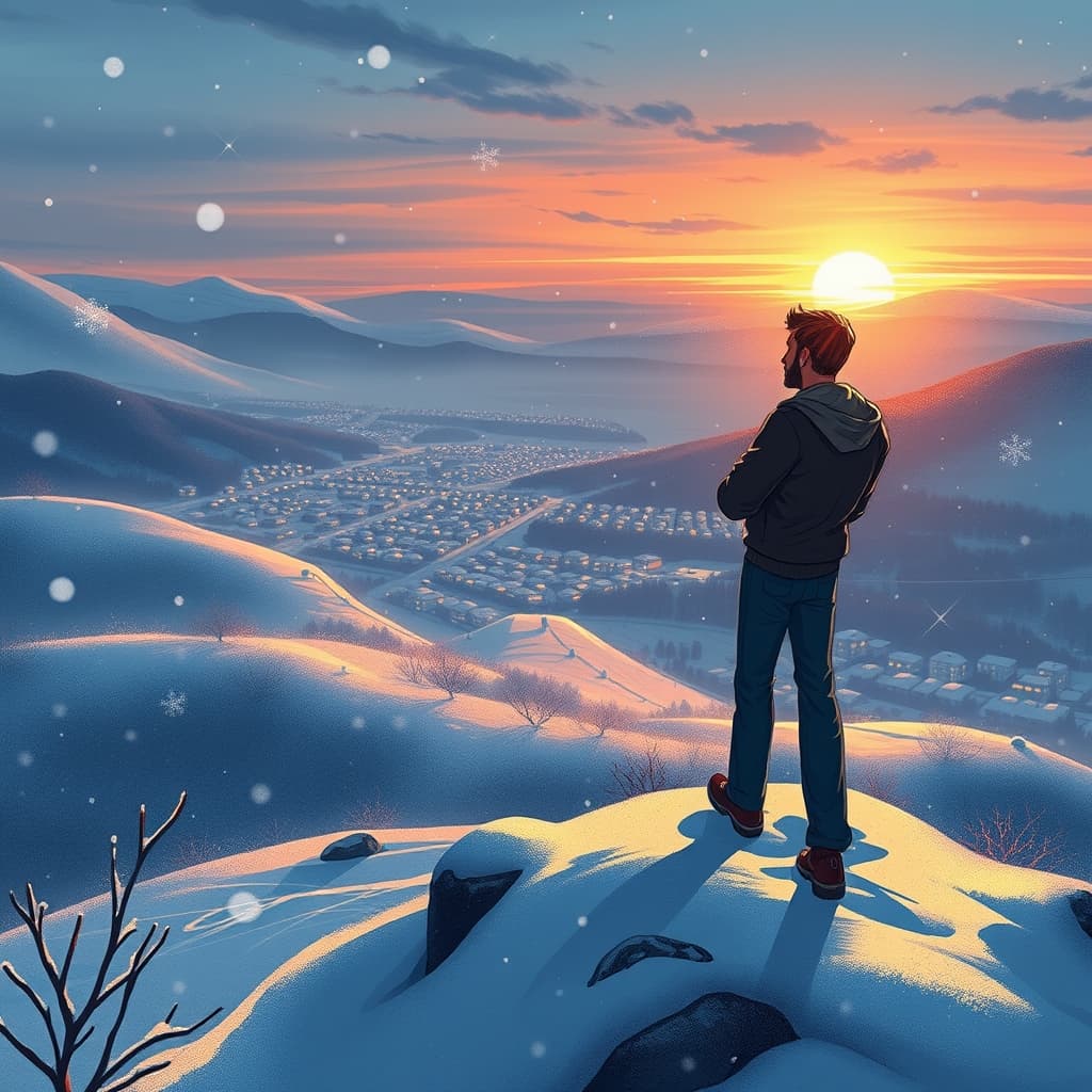 Winterse stijl met koude elementen