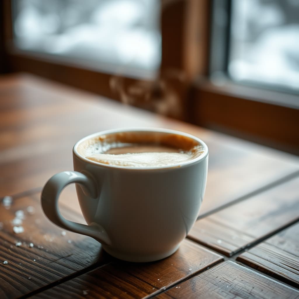 Winterse stijl met koude compositie