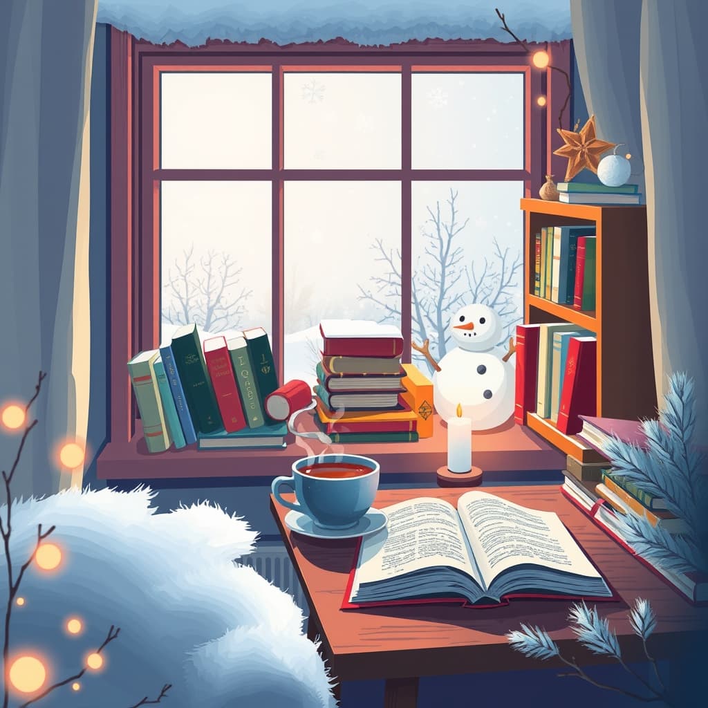 Winter kunst met sneeuw en ijs elementen