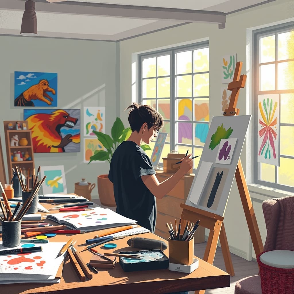 Artistieke kunst met diepe betekenis