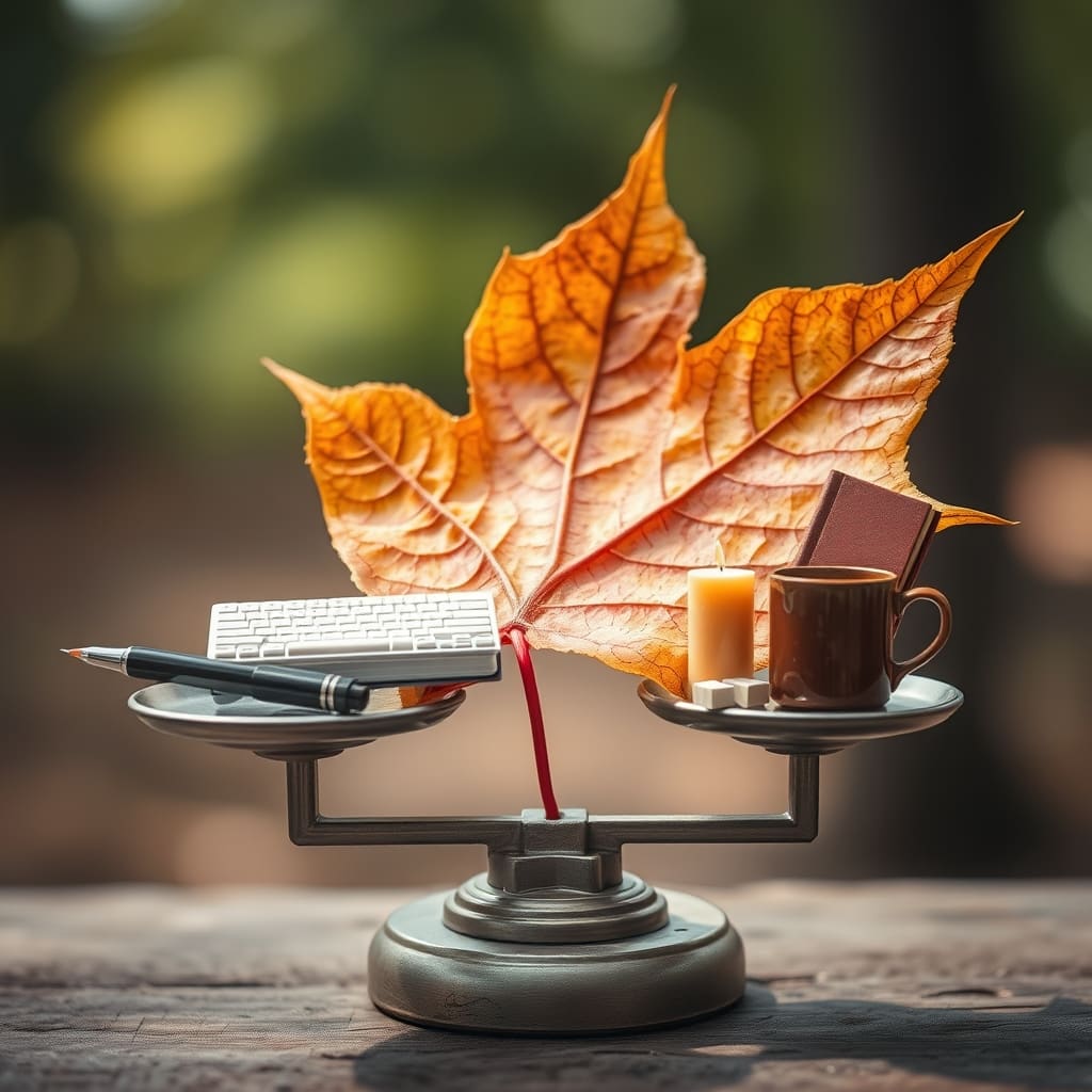 Herfstpad met gevallen bladeren