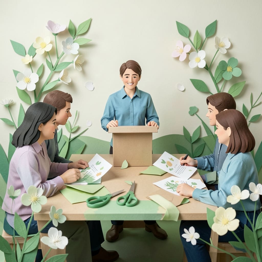 Papieren bloei kunst voor coaching en kennisproducten