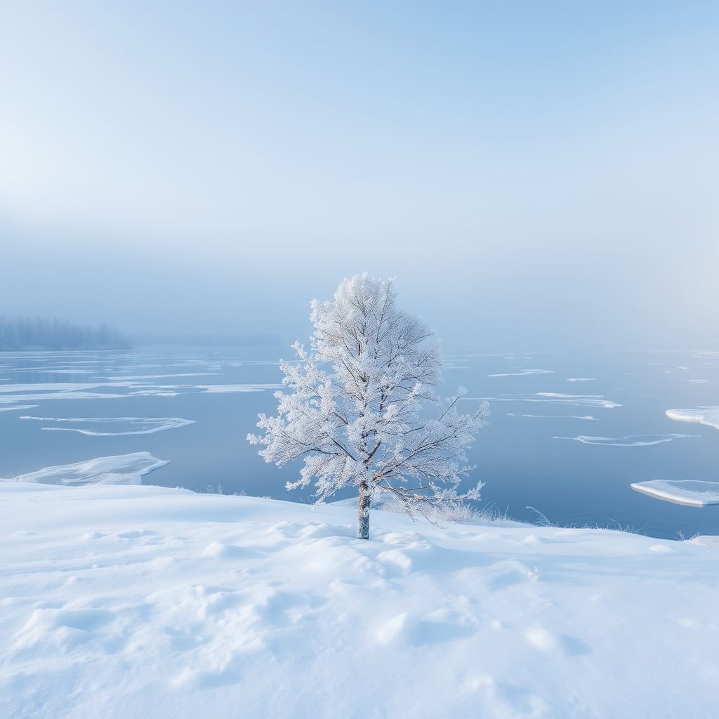 Kristallijne winter stijl met ijs uitstraling