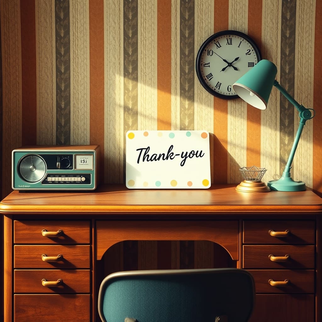 Een nostalgische retro design met vintage elementen