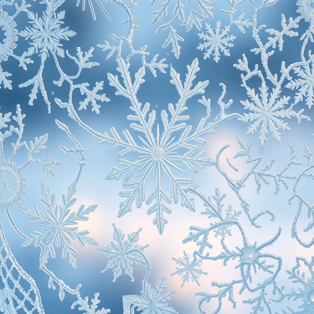 Kristallijne winter stijl met ijs elementen